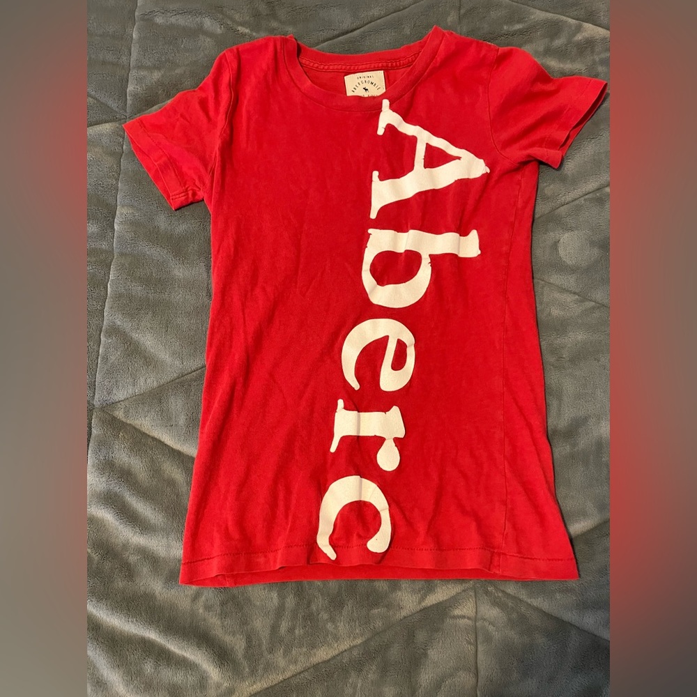 Vintage Y2k Ambercrombie & Fitch fitted t shirt s